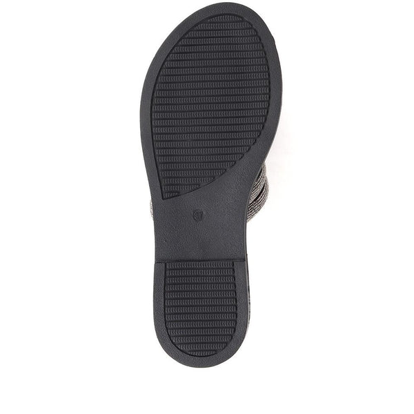 Jones Bootmaker Outlet Ghita Calf Leather Sandals - Black
