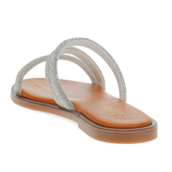 Jones Bootmaker Outlet Ghita Calf Leather Sandals - Silver