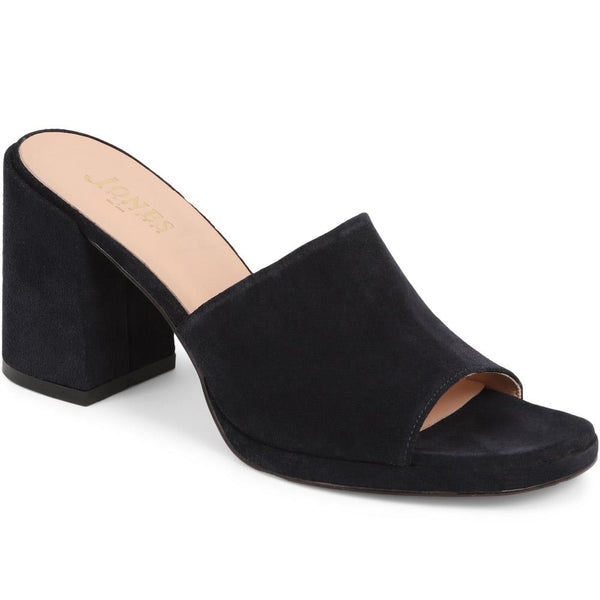 jones bootmaker Outlet Gracey Heeled Mule Sandals - Navy