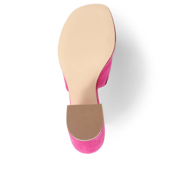 Jones Bootmaker Outlet Gracey Heeled Mule Sandals - Pink