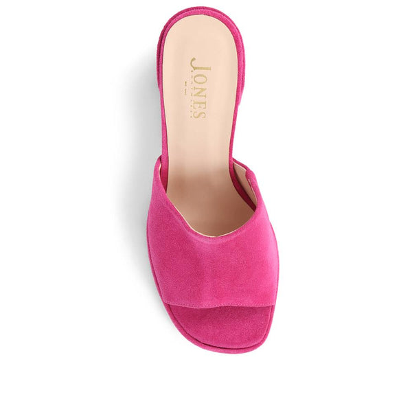 Jones Bootmaker Outlet Gracey Heeled Mule Sandals - Pink