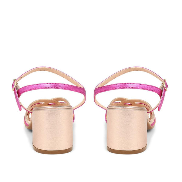 Jones Bootmaker Outlet Gretta Heeled Sandals - Pink Multi