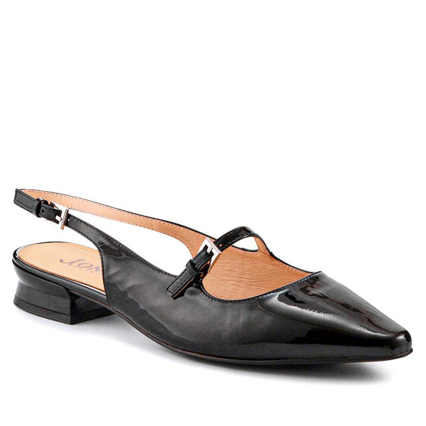 jones bootmaker Outlet Harlequin Leather Slingback Pumps - Black
