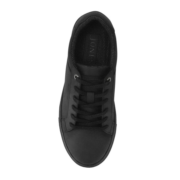 Jones Bootmaker Outlet Harlow Cushioned Leather Trainers - Black