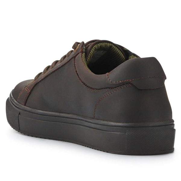 Jones Bootmaker Outlet Harlow Cushioned Leather Trainers - Brown