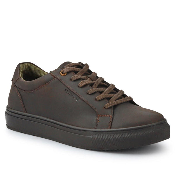 jones bootmaker Outlet Harlow Cushioned Leather Trainers - Brown