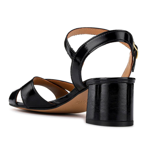 Jones Bootmaker Outlet Hesper Leather High Heels - Black Patent