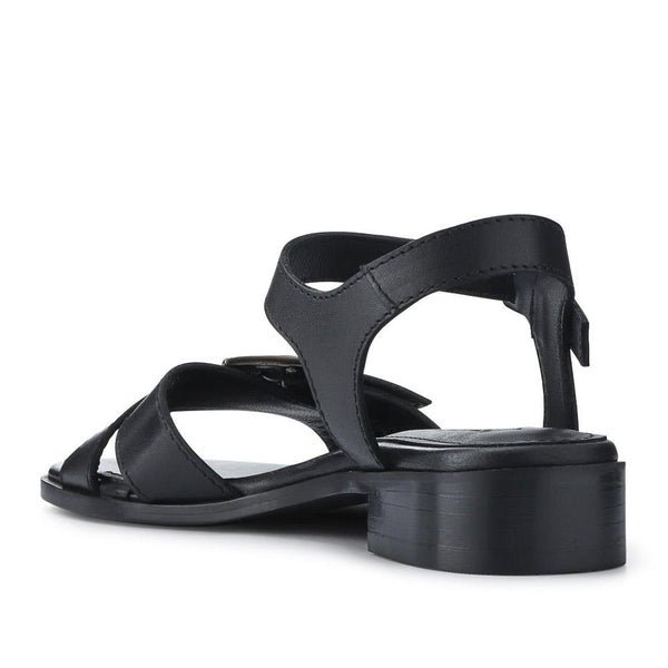 Jones Bootmaker Outlet Hythe Smart Leather Sandals - Black