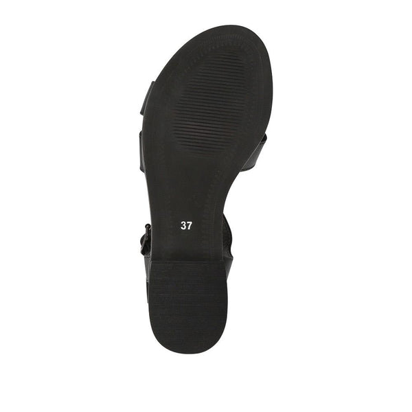 Jones Bootmaker Outlet Hythe Smart Leather Sandals - Black