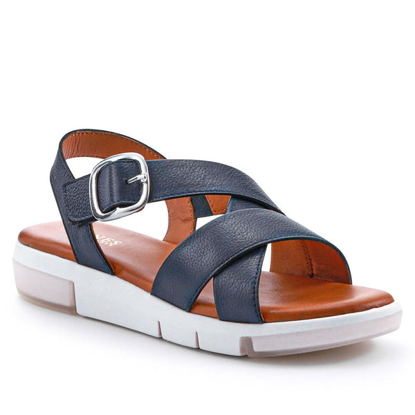 jones bootmaker Outlet Ilaria Casual Leather Sandals - Navy