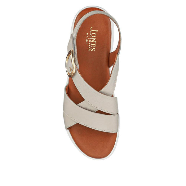 Jones Bootmaker Outlet Ilaria Casual Leather Sandals - Taupe