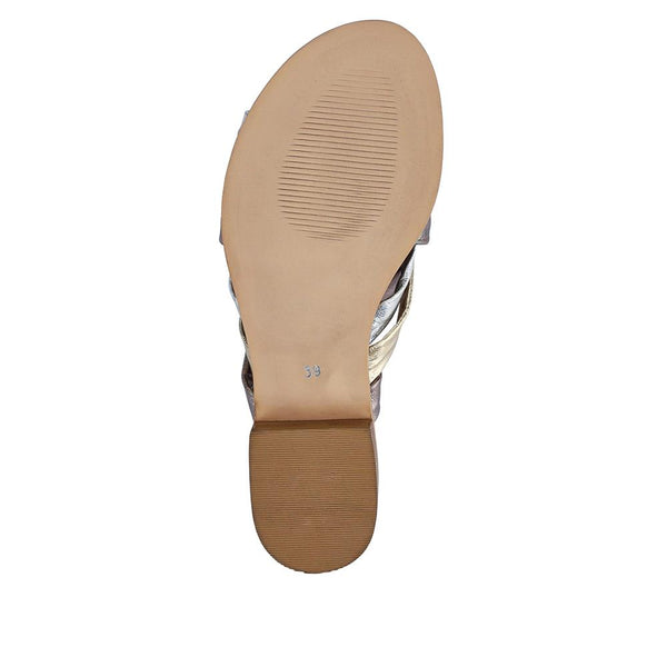 Jones Bootmaker Outlet Imalda Smart Leather Mules - Metallic