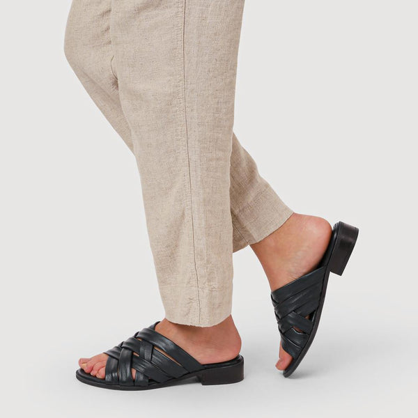 Jones Bootmaker Outlet Imalda Smart Leather Mules - Navy