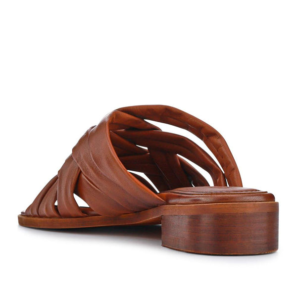 Jones Bootmaker Outlet Imalda Smart Leather Mules - Tan