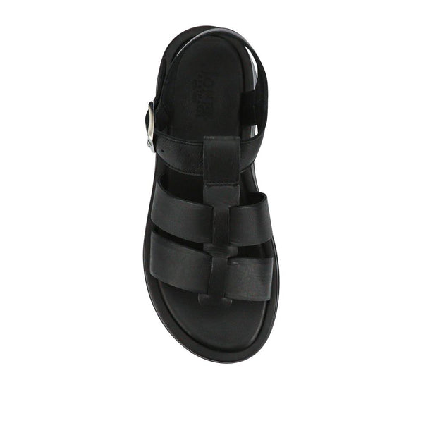 Jones Bootmaker Outlet Imilia Leather Platform Sandals - Black