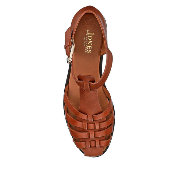 Jones Bootmaker Outlet Inga Leather Casual Sandals - Tan