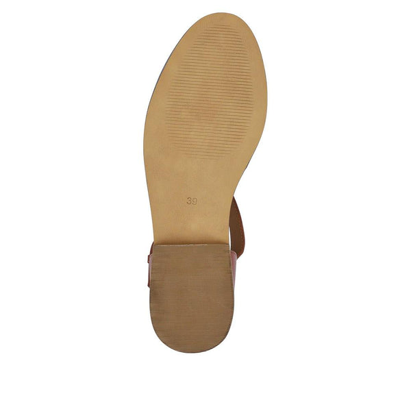 Jones Bootmaker Outlet Inga Leather Casual Sandals - Tan