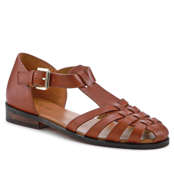 jones bootmaker Outlet Inga Leather Casual Sandals - Tan