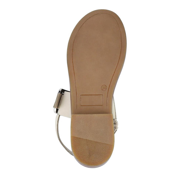 Jones Bootmaker Outlet Iyla Leather Sandals - Off White