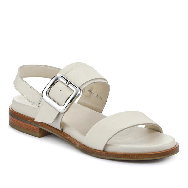 jones bootmaker Outlet Iyla Leather Sandals - Off White