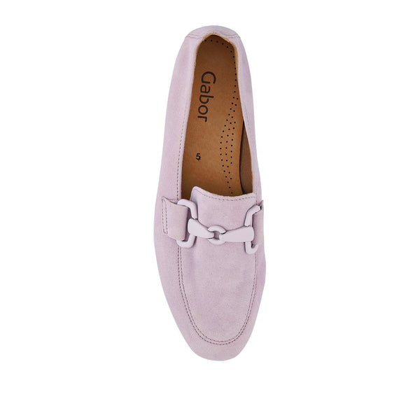 Jones Bootmaker Outlet Jangle Gabor Suede Buckle Loafers - Lilac