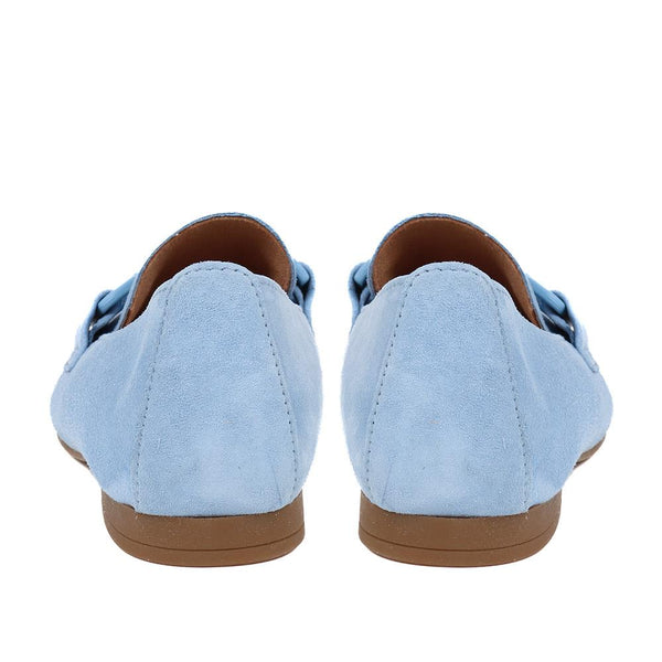 Jones Bootmaker Outlet Jangle Gabor Suede Buckle Loafers - Powder Blue