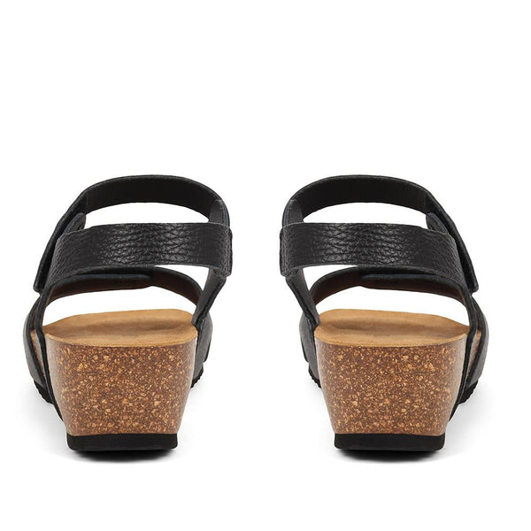 Jones Bootmaker Outlet Joanie Leather Sandals - Black