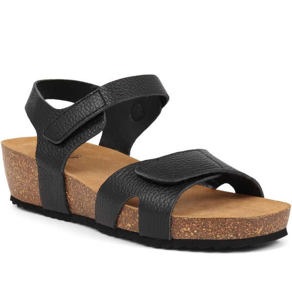 jones bootmaker Outlet Joanie Leather Sandals - Black