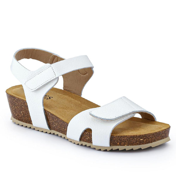 jones bootmaker Outlet Joanie Leather Sandals - White
