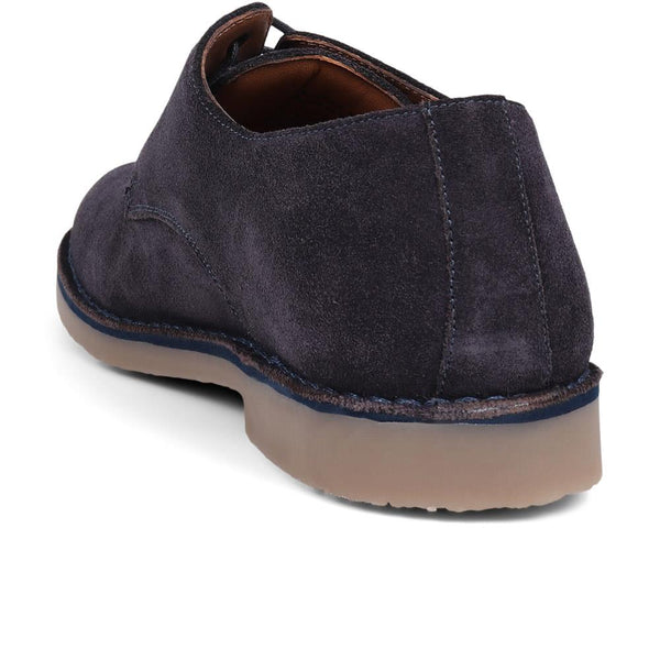 Jones Bootmaker Outlet Kaspar Lace-Up Shoes - Navy Suede
