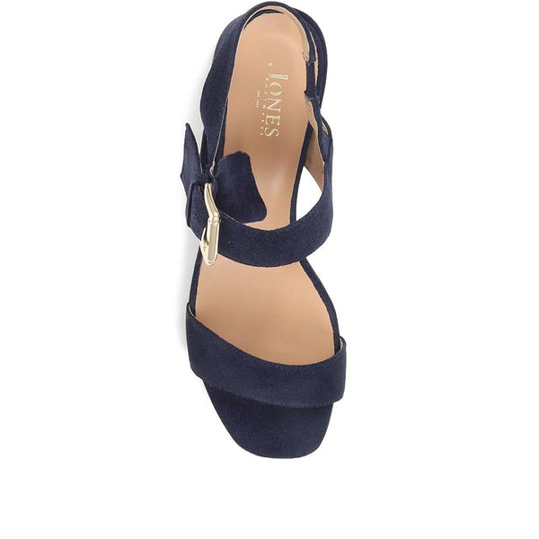 Jones Bootmaker Outlet Kassidy Single Strap Heels - Navy