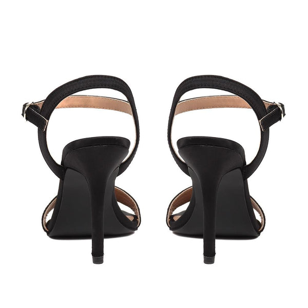 Jones Bootmaker Outlet KINSLEY Leather Stiletto Heels - Black