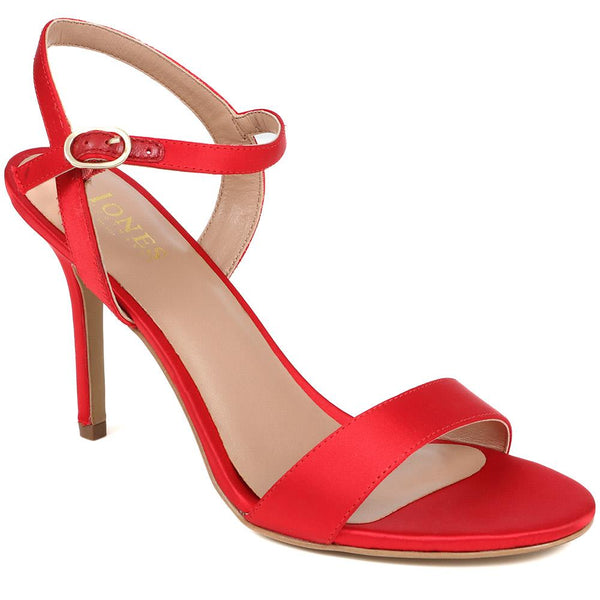 jones bootmaker Outlet KINSLEY Leather Stiletto Heels - Red