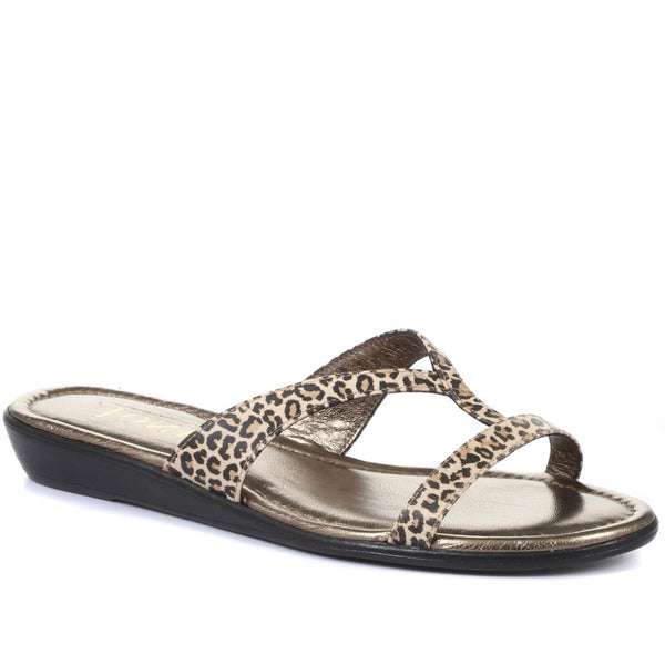 jones bootmaker Outlet Klevina Leather Sandals - Leopard