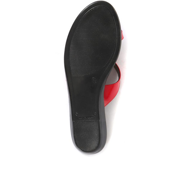 Jones Bootmaker Outlet Klevina Leather Sandals - Red Patent