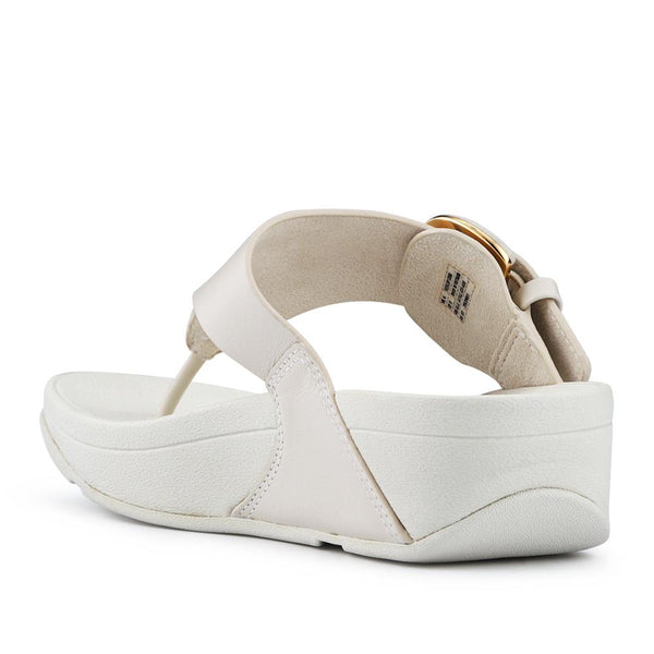 Jones Bootmaker Outlet Leather Buckled Toe-Post Sandals - Beige