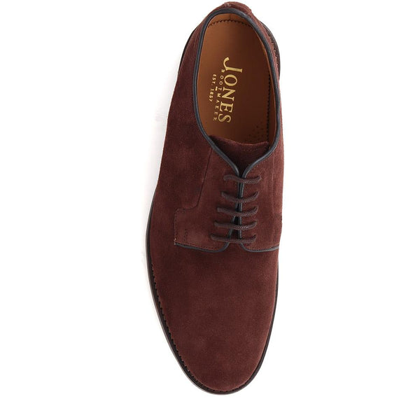 Jones Bootmaker Outlet Leather Lace-Up Smart Shoes - Dark Brown Suede