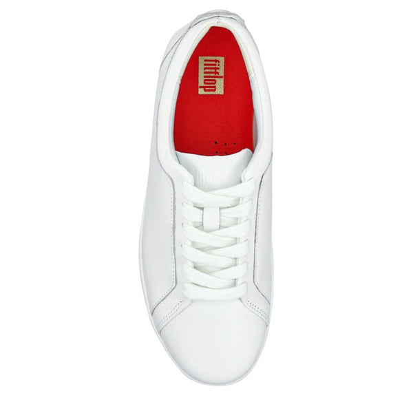 Jones Bootmaker Outlet Leather Lace-Up Trainers - White