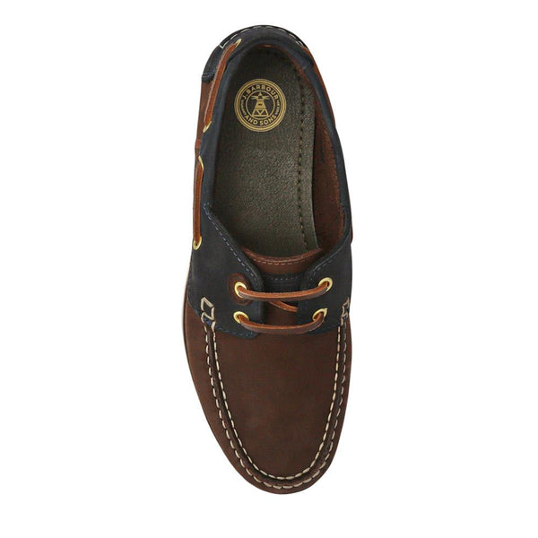 Jones Bootmaker Outlet Leather Slip-On Boat Shoes - Brown