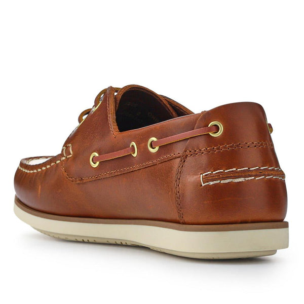 Jones Bootmaker Outlet Leather Slip-On Boat Shoes - Cognac