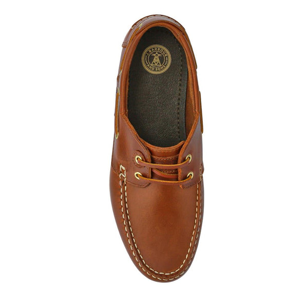 Jones Bootmaker Outlet Leather Slip-On Boat Shoes - Cognac