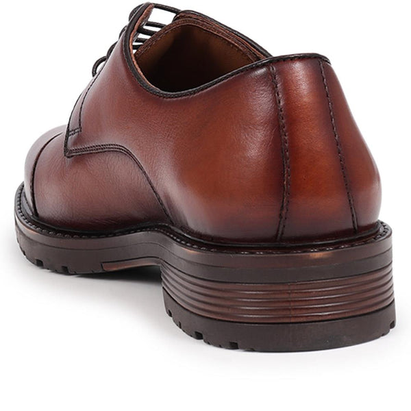 Jones Bootmaker Outlet Ledbury Leather Lace-Up Shoes - Tan