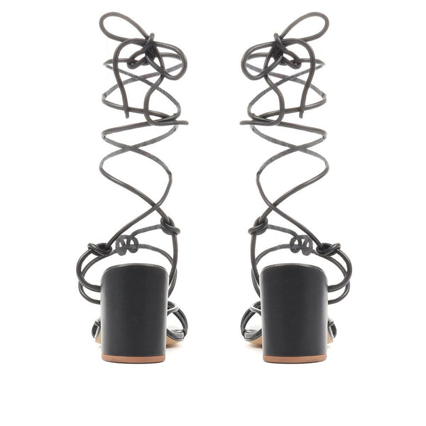 Jones Bootmaker Outlet Liezel Gladiator Roped Heels - Black