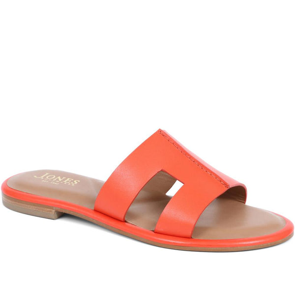 jones bootmaker Outlet Lilli Leather Mule Sandals - Orange
