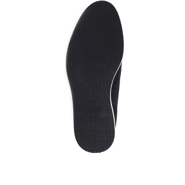 Jones Bootmaker Outlet Lowen2 Suede Casual Lace-Ups - Navy Suede