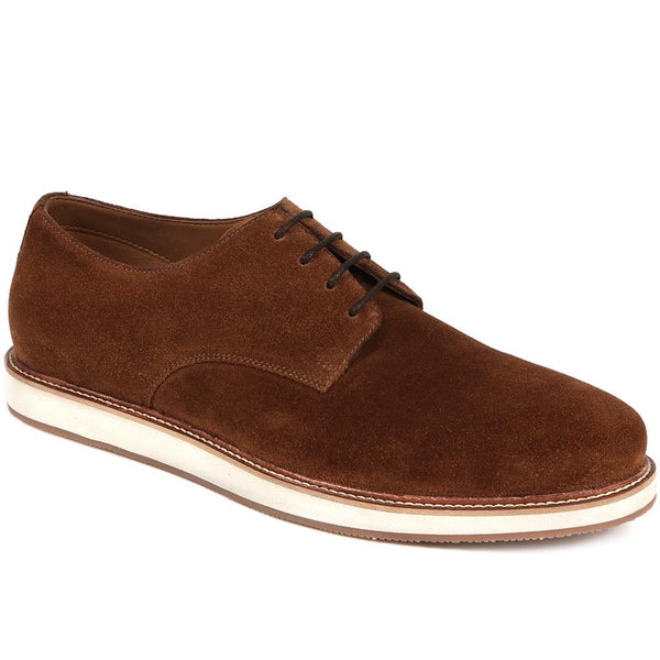 jones bootmaker Outlet Lowen2 Suede Casual Lace-Ups - Tobacco