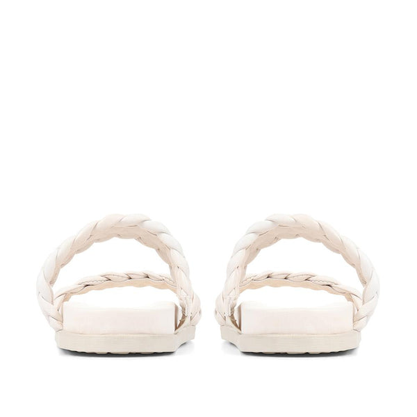 Jones Bootmaker Outlet Madeira Braided Platform Sandals - Off White