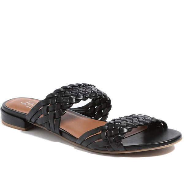 jones bootmaker Outlet Madena Leather Mule Sandals - Black