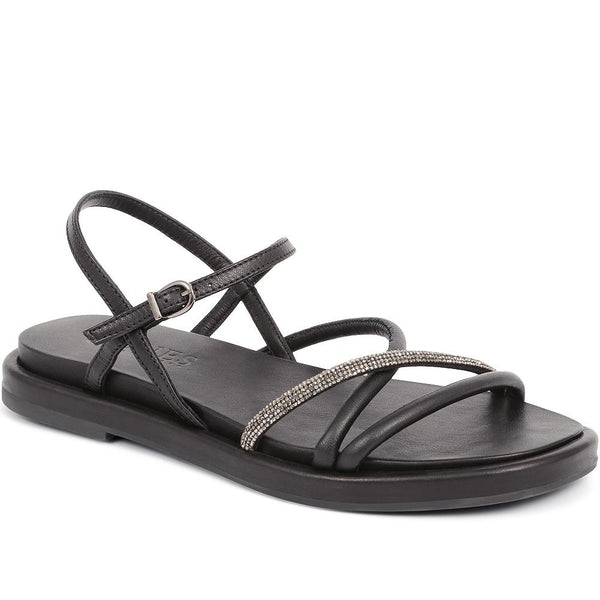 jones bootmaker Outlet Mairead Strappy Sandals - Black
