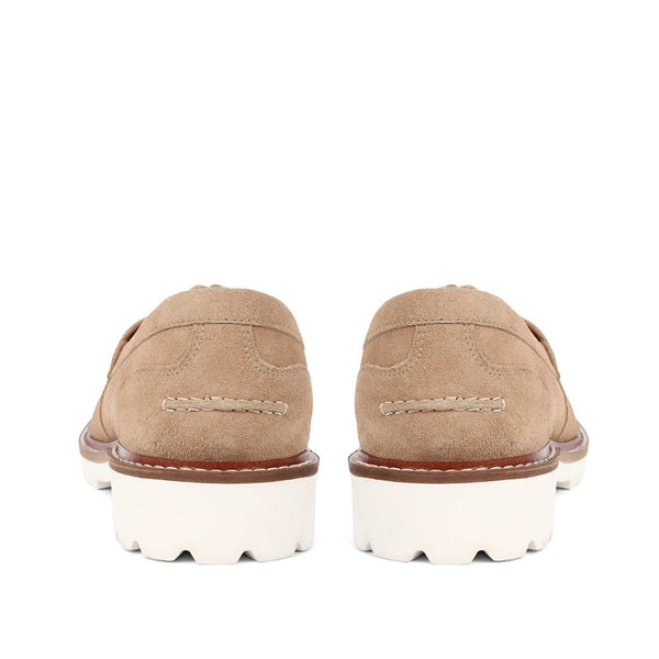 Jones Bootmaker Outlet Malika Chunky Tassel Loafers - Sand